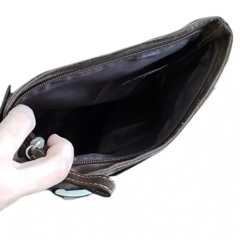 Target Brown Sueded Clutch Purse